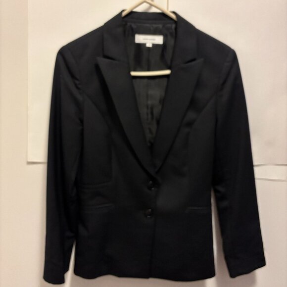 Cour Carre Women Wool Striped Suit Blazer Jacket - Picture 1 of 5